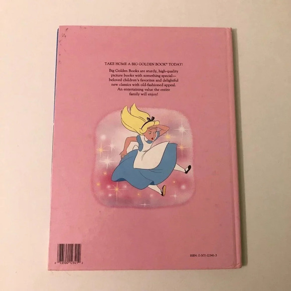 Vintage 1991 Walt Disneys Alice in Wonderland Big Golden Book - Picture 11 of 13